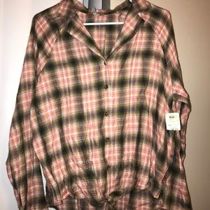 Button up Plaid long sleeve